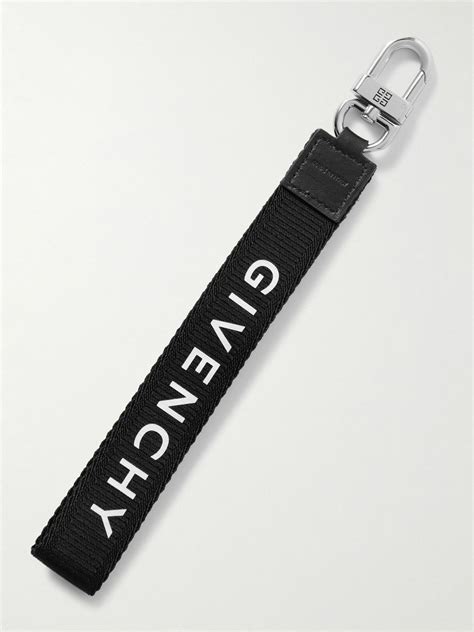 givenchy webbing keyring|Men's Designer Key Rings & Other Accessories.